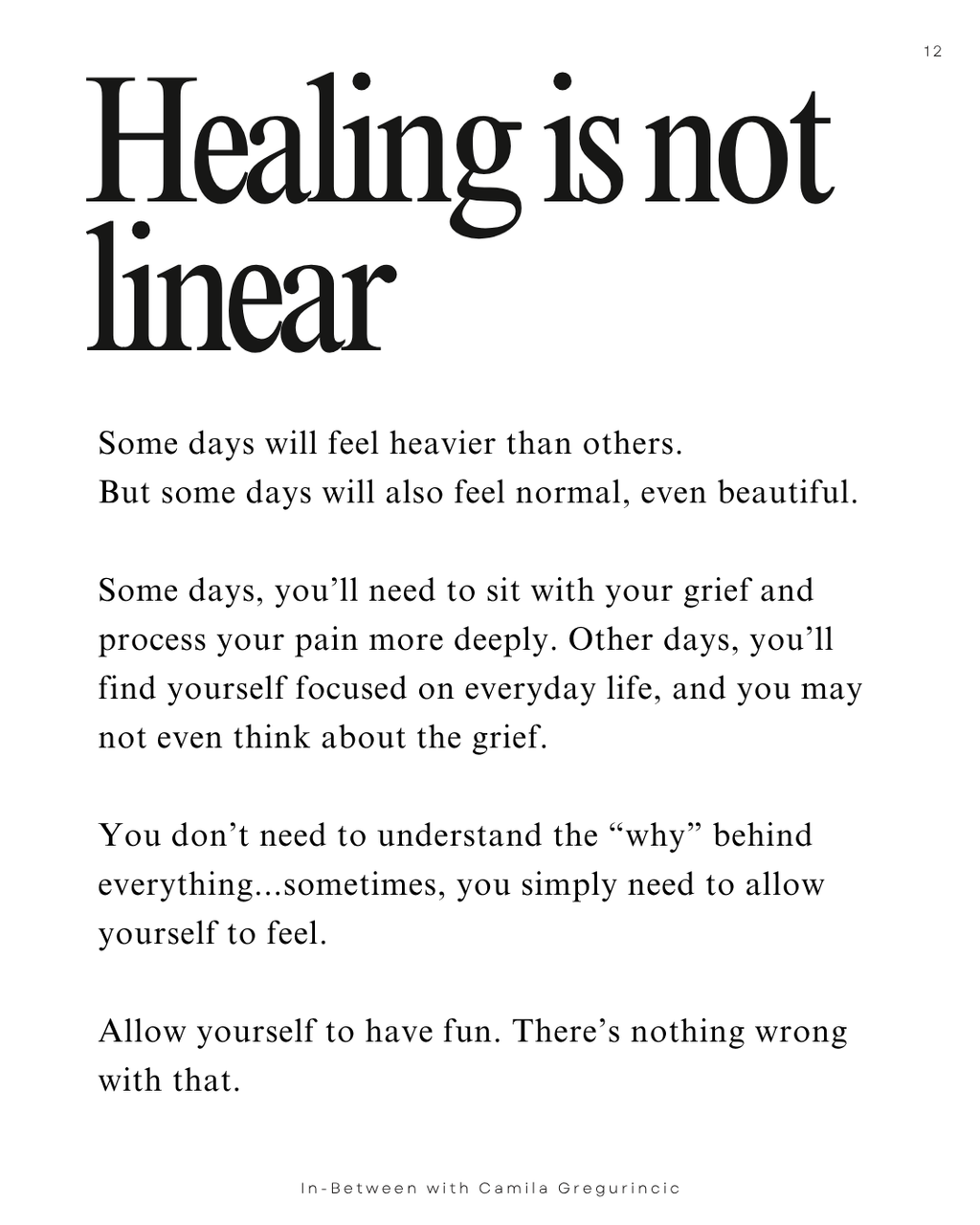 In-Between: Lessons on grief and life transitions